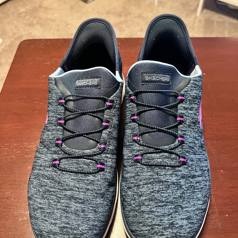 Skechers Gray and Purple Athletic Shoes Size 9M